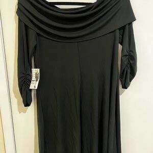 Karen Kane Elegant Black Off-Shoulder Dress
